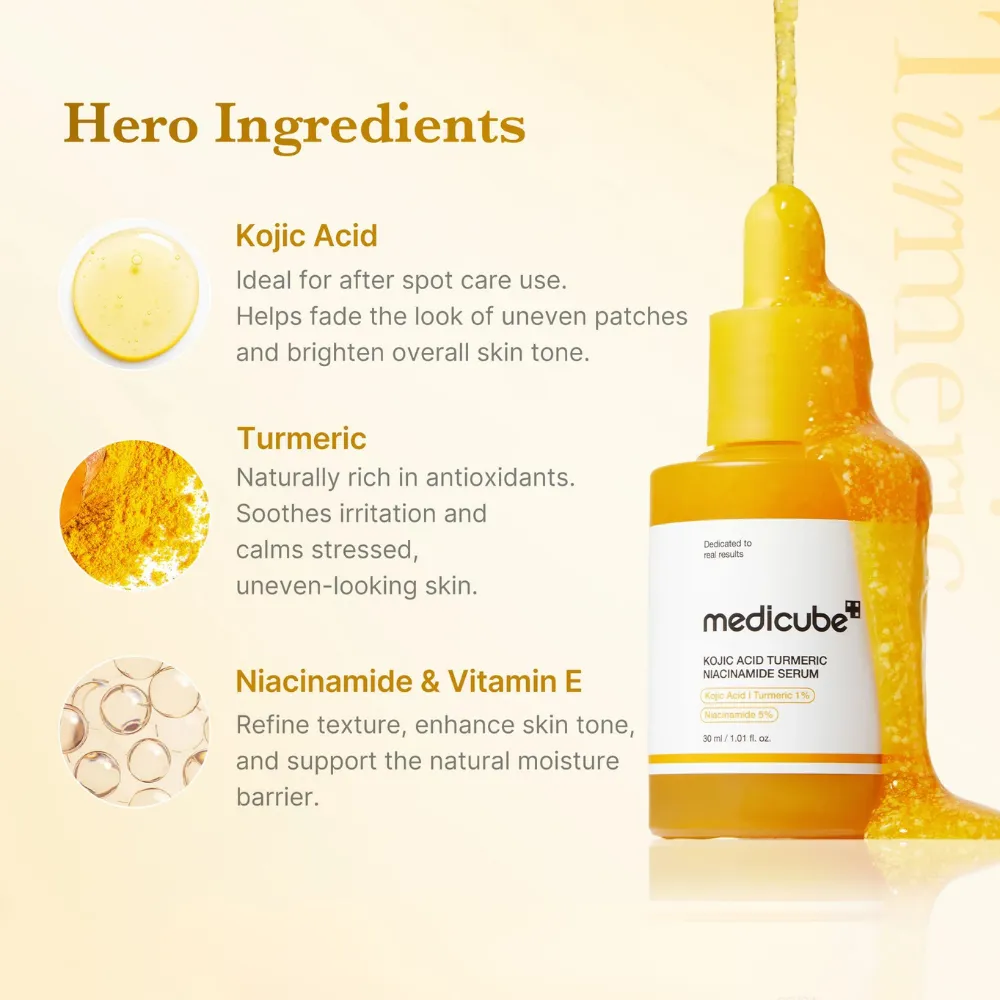 Medicube - Kojic Acid Turmeric Niacinamide Serum 3